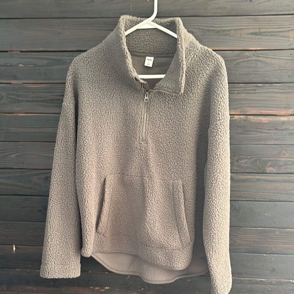 Cozy Sherpa Quarter-Zip Pullover